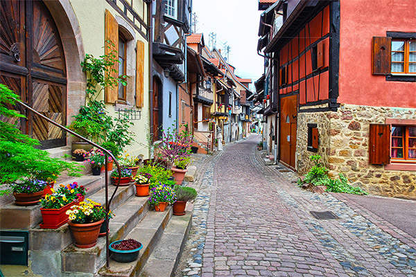 Eguisheim im Elsass/Frankreich