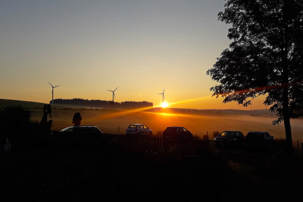 Sonnenaufgang auf dem Gschwinghof