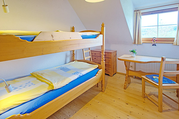 Schlafzimmer mit Doppelstockbett